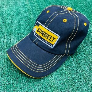 Retro Sunbelt Outdoor Products Advertisement Baseball Hat Cap Black Yellow OS